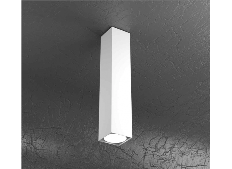 PLATE PLAFONIERA TUBO H.50 1 LUCE BIANCO